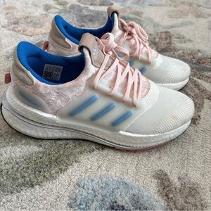 Adidas Pink and Gray Running Shoes